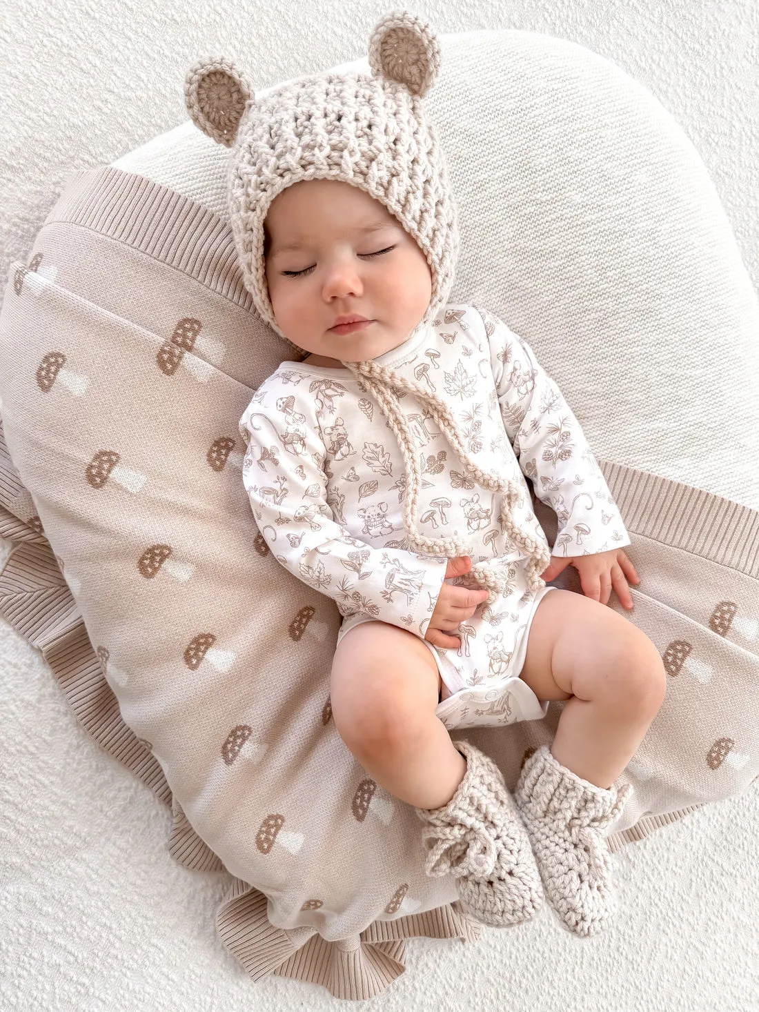 AW25 - Knit Blanket - Mushroom