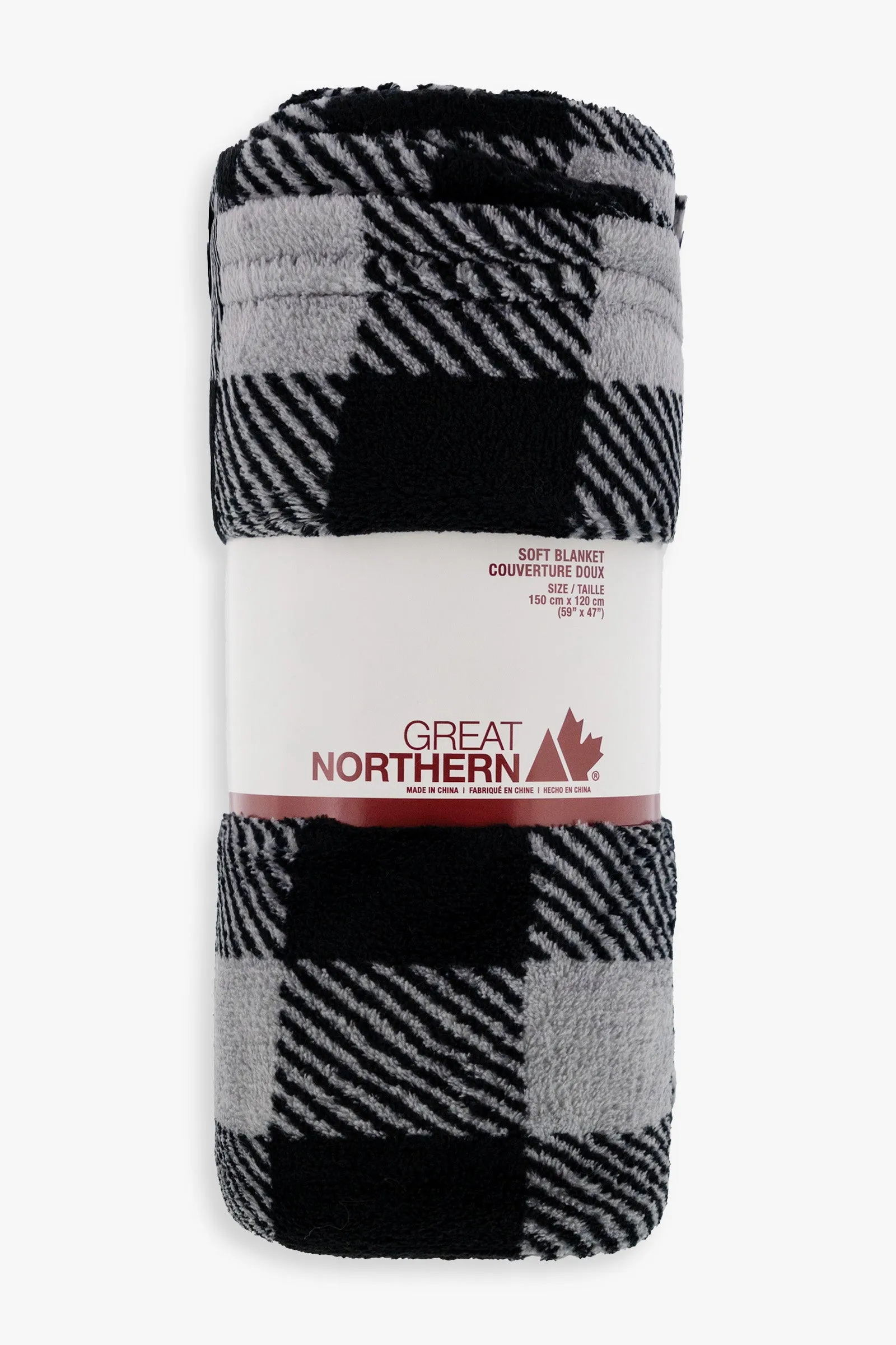 Buffalo Plaid Fleece Throw (120X150cm)