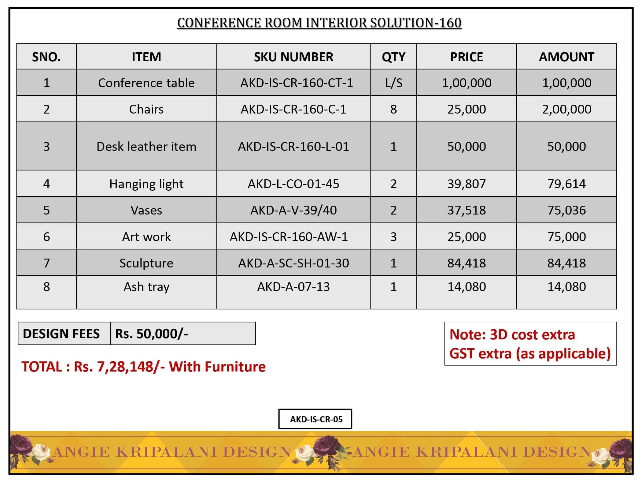 Corporate Conference Room Interior Solution