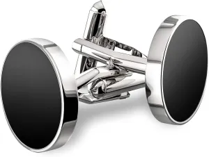 Cufflinks For Men, 316L Stainless Steel Tuxedo Shirt Cuff Links Shirt Accessories Unique Business Groom Wedding Black Silver Gold Jewelry for Son, Father, Husband, Boyfriend