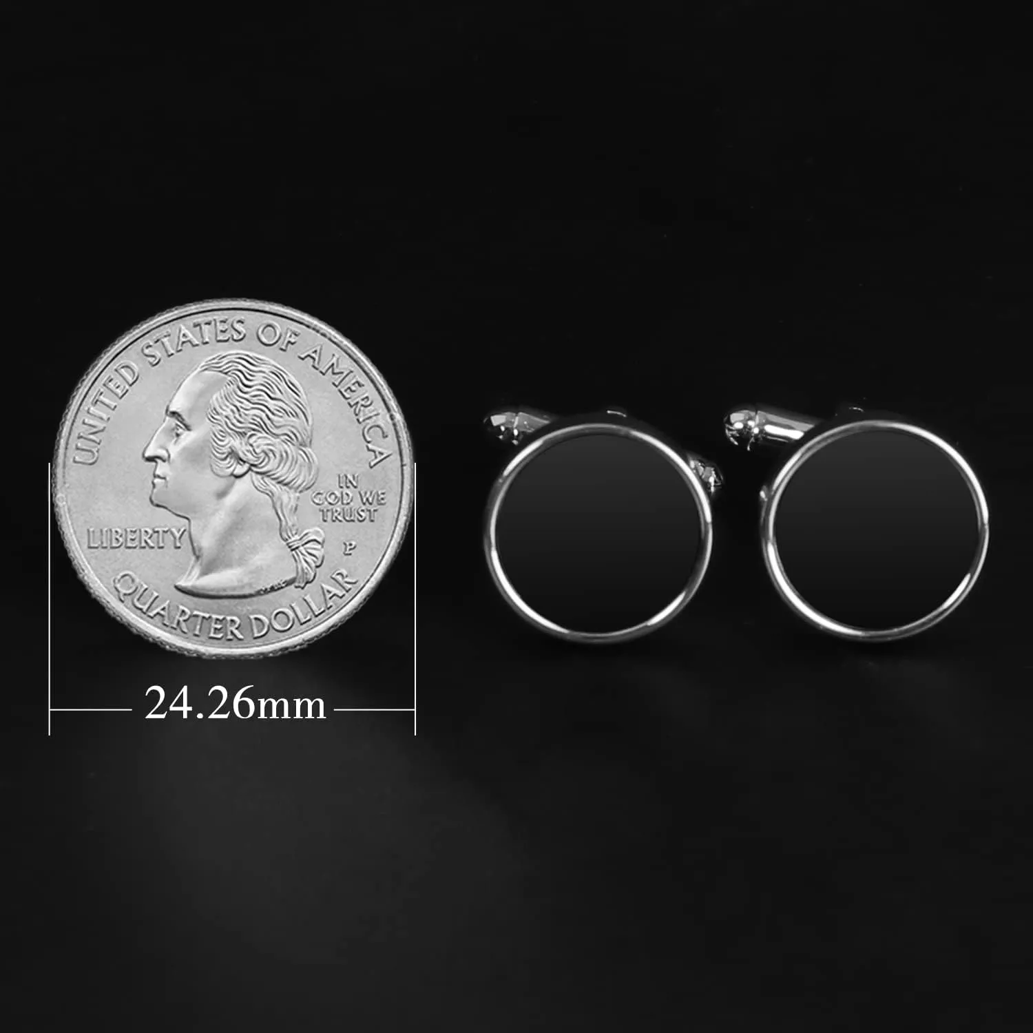 Cufflinks For Men, 316L Stainless Steel Tuxedo Shirt Cuff Links Shirt Accessories Unique Business Groom Wedding Black Silver Gold Jewelry for Son, Father, Husband, Boyfriend