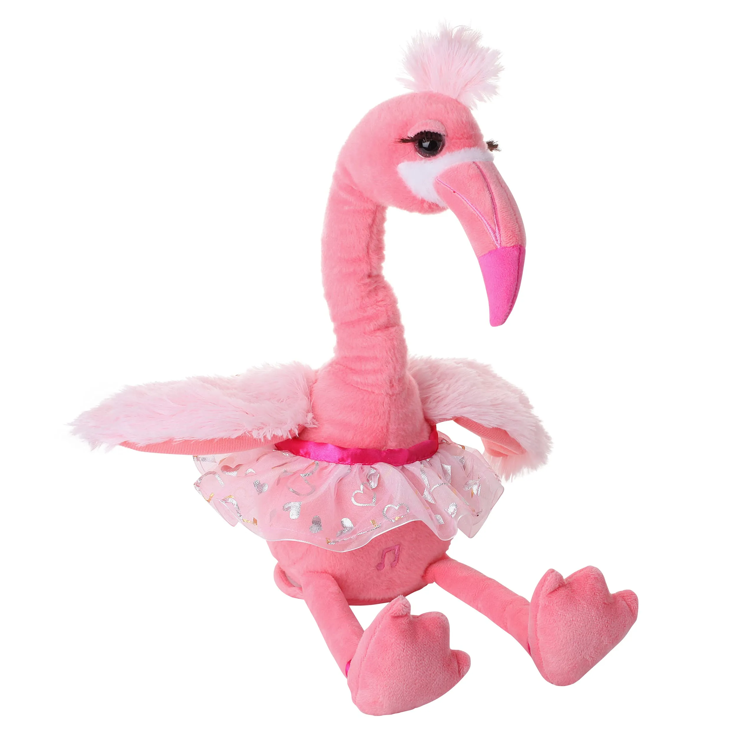 Dancing Flamingo - Interactive Toddler Toys - Cute and Soft Stuffed Animal for Baby - Live