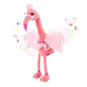 Dancing Flamingo - Interactive Toddler Toys - Cute and Soft Stuffed Animal for Baby - Live