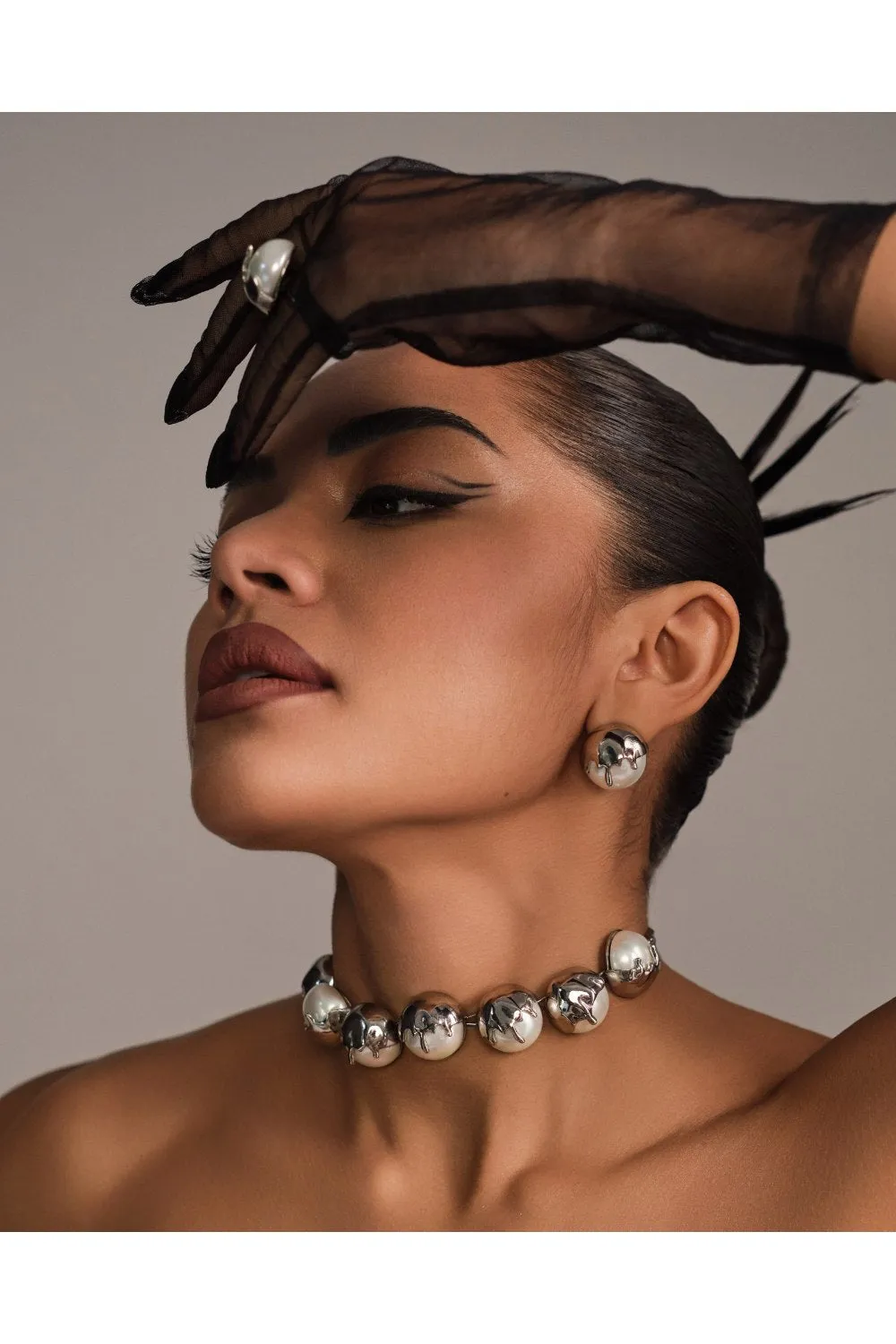 Dune Choker - Chrome