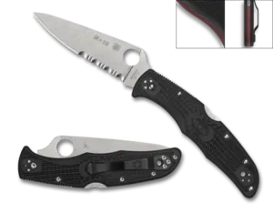 ENDURA® 4 LIGHTWEIGHT THIN RED LINE - Partially Serrated C10FPSBKRD