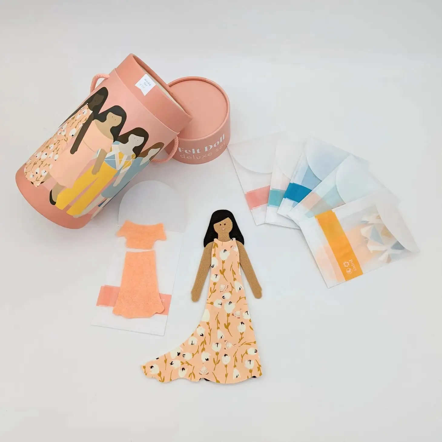 Felt Doll - Deluxe Set in Cinnamon