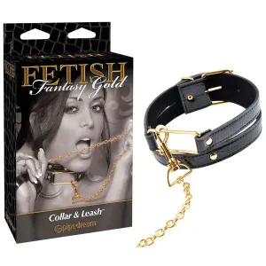 FETISH FANTASY GOLD COLLAR & LEASH