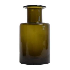 Glass Bottle Vase - Green