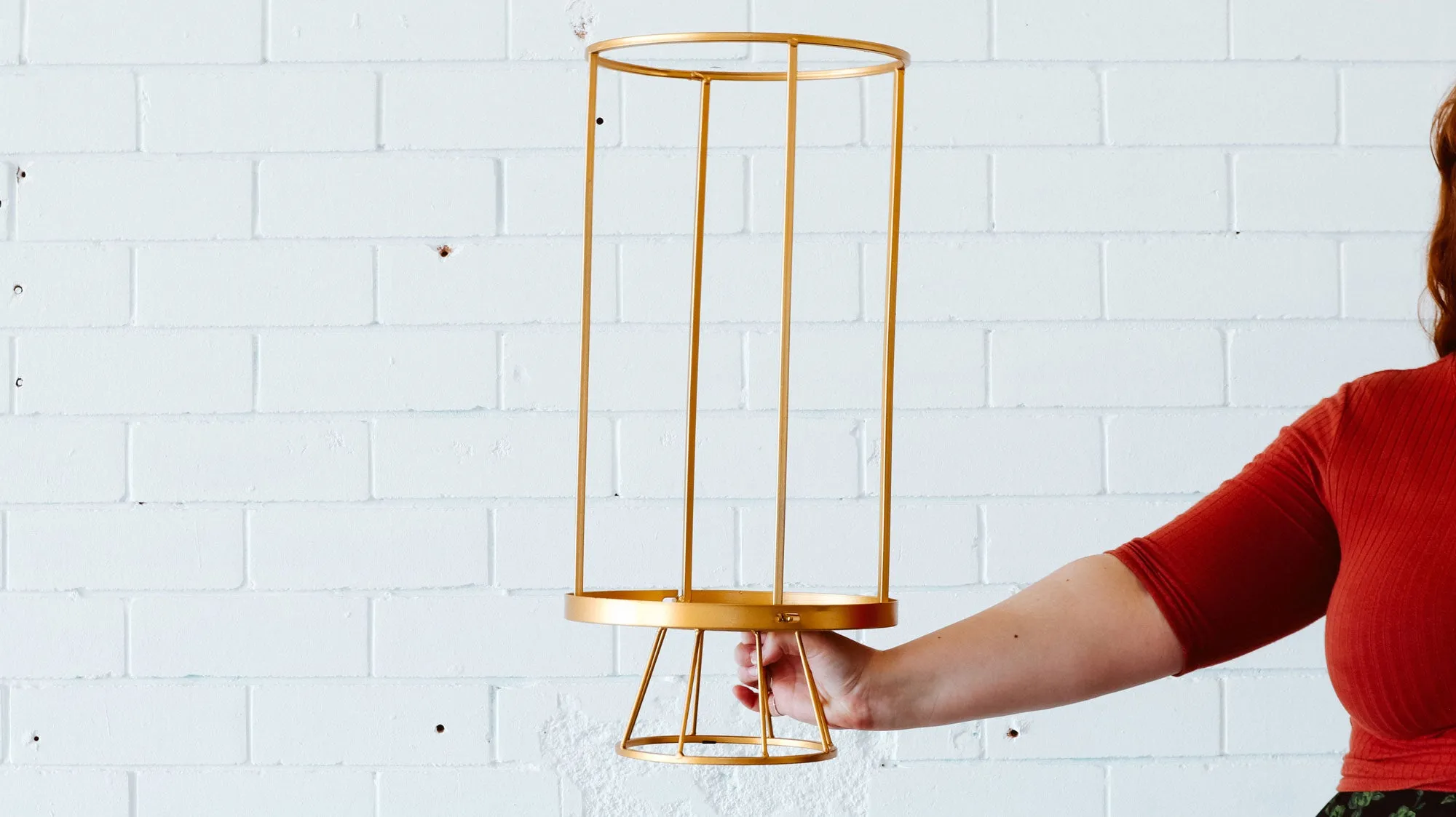 Gold Cage Centerpiece