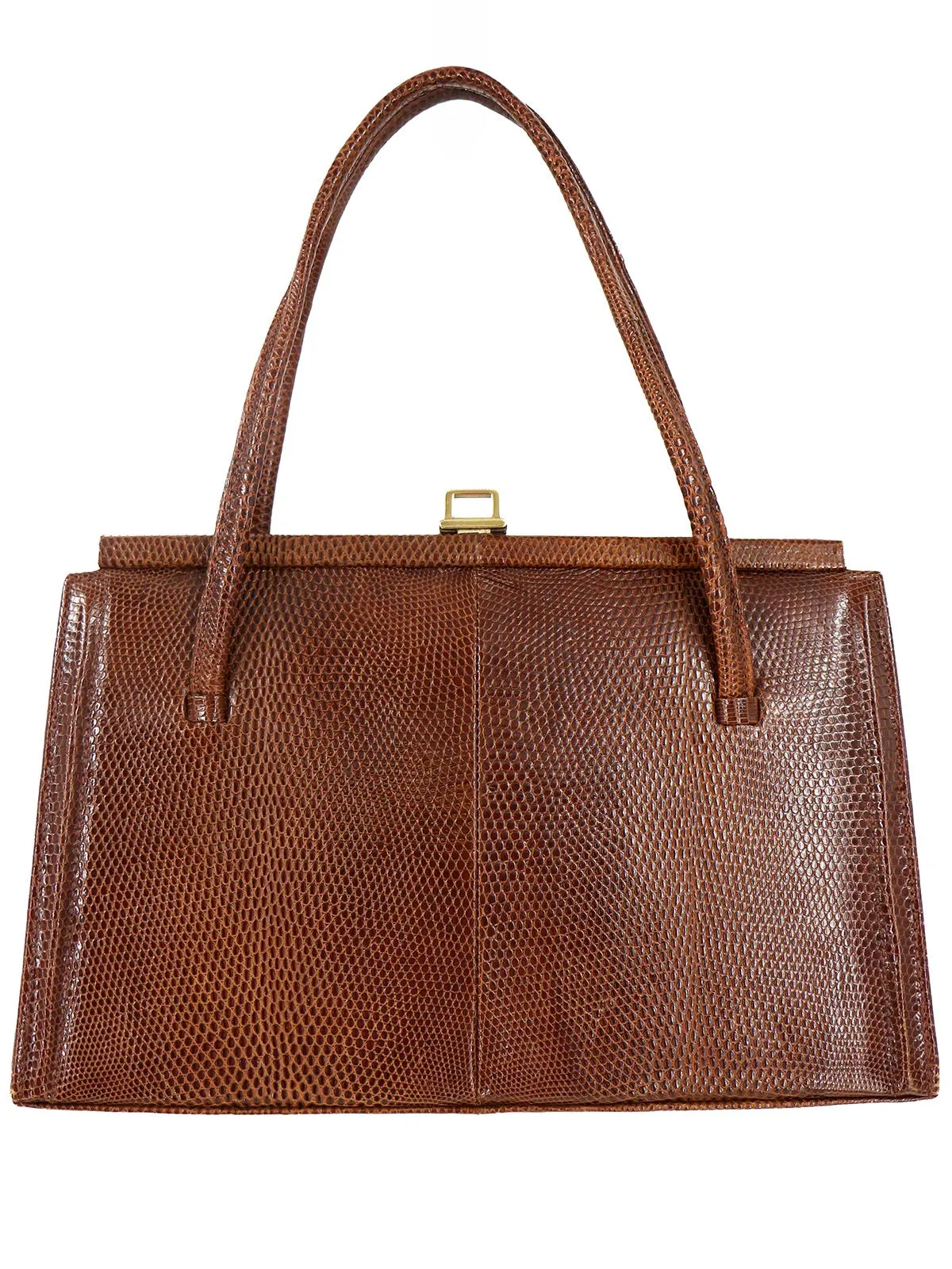 Golden Arrow Real Lizard Vintage Frame Bag