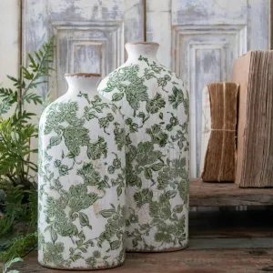 Green Bottle Vase - 2 Sizes