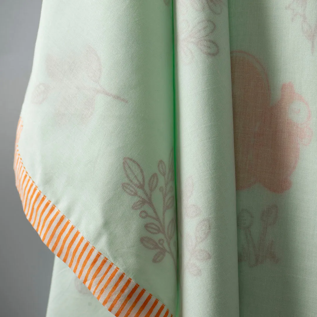 Gudgoodie Kids Cotton Muslin Dohar - Ultrasoft & Breathable - Enchanted Forest