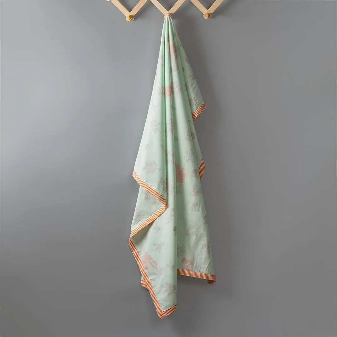 Gudgoodie Kids Cotton Muslin Dohar - Ultrasoft & Breathable - Enchanted Forest