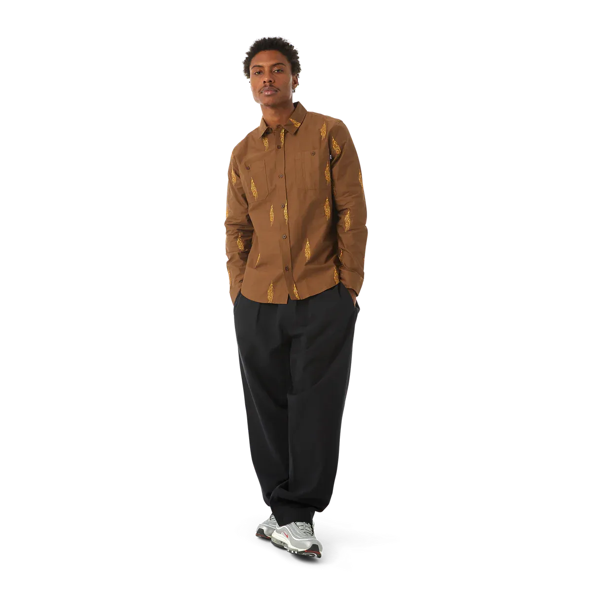 Larkin Embroidered Work Shirt - Bison