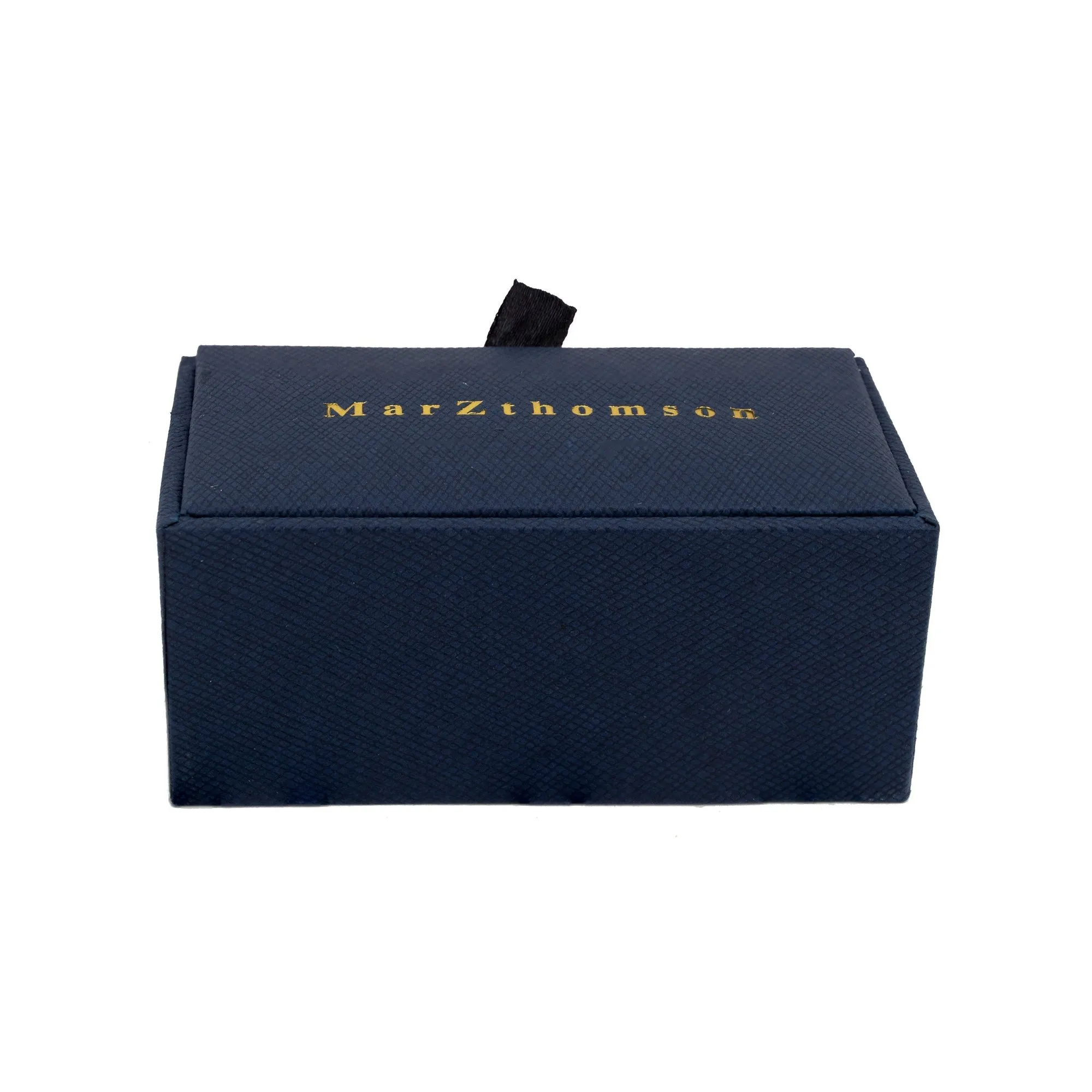 MarZthomson  Rectangle Cufflinks with Pastel Pink Diamond Shape Details (Online Exclusive)