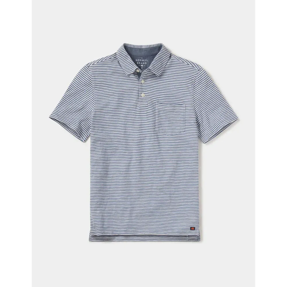Men's Vintage Slub Pocket Polo