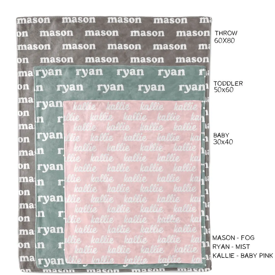 Personalized Color Blanket | Bright Neons