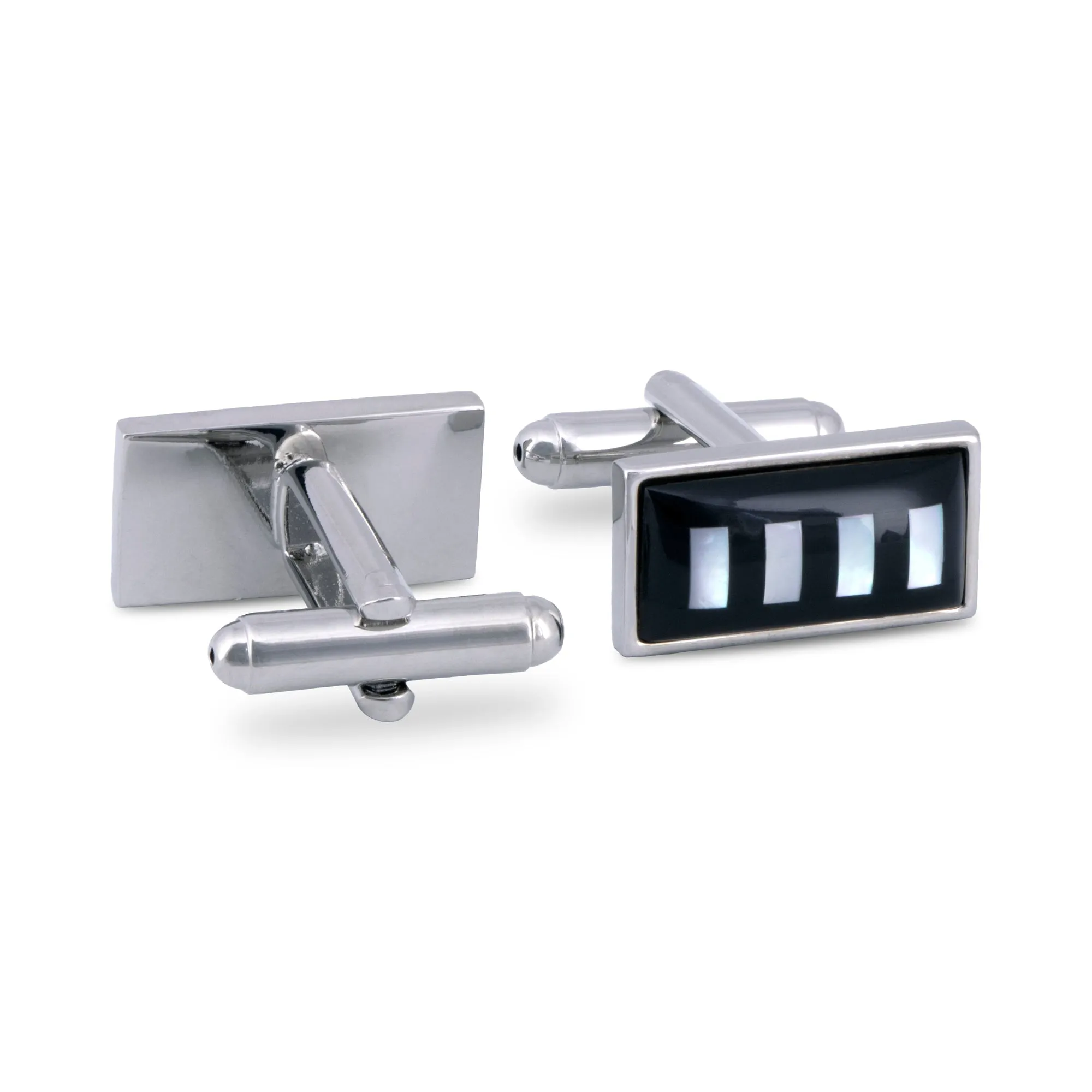 Rectangle Vertical Column Mother of Pearl Cufflinks (Online Exclusive)