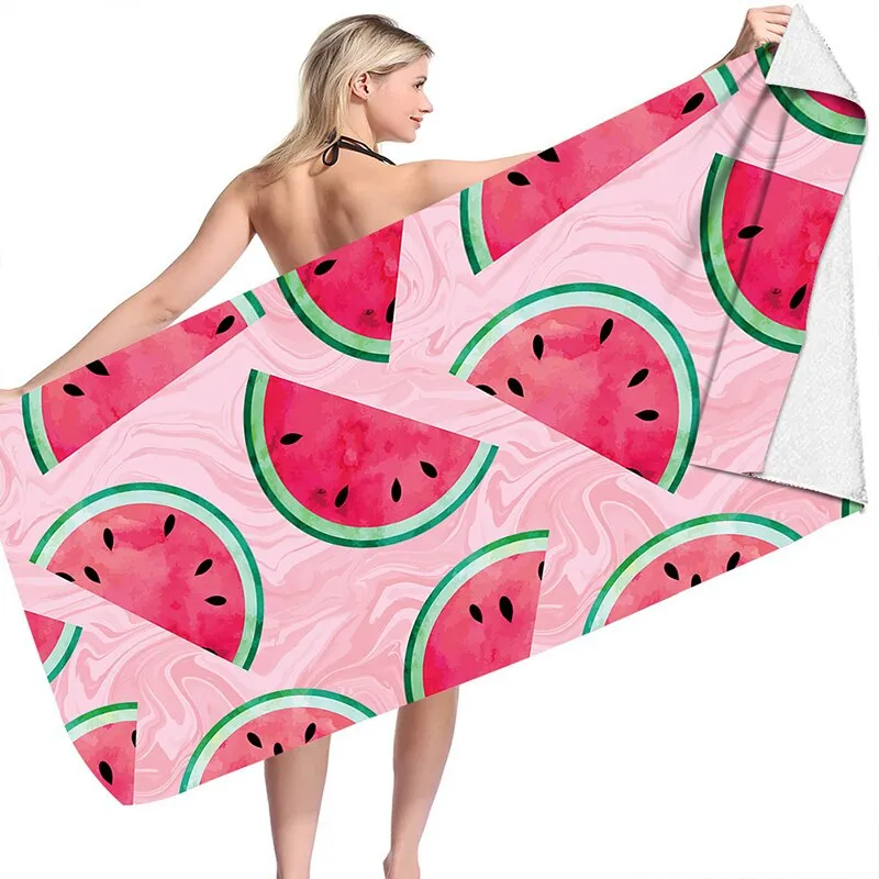 Rectangular Beach Towel Sand Free & Quick Dry Microfiber Beach Blanket Lounge Cover for Adults Kids Outdoor 150*75CM XR-