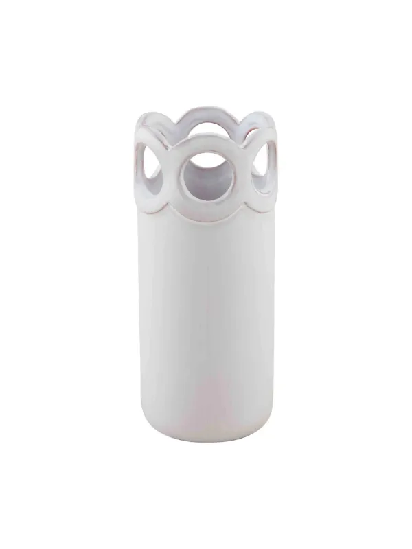 Scalloped Edge Bud Vase