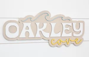Sugar   Maple Personalized Bubble Wood Sign | Wave